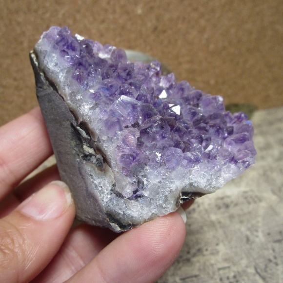 Brazil Amethyst Cluster w/cut base (#6) Gemstone - Picture 4 of 5
